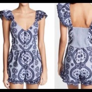 Love Shack & Fancy Lucy Romper Size 0